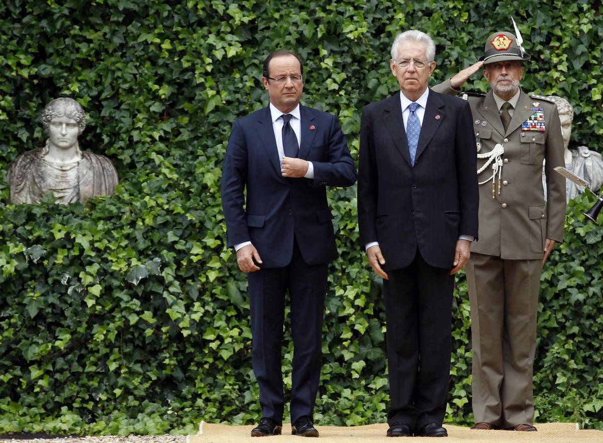 Monti incontra Hollande: "Grande sinergia" 
